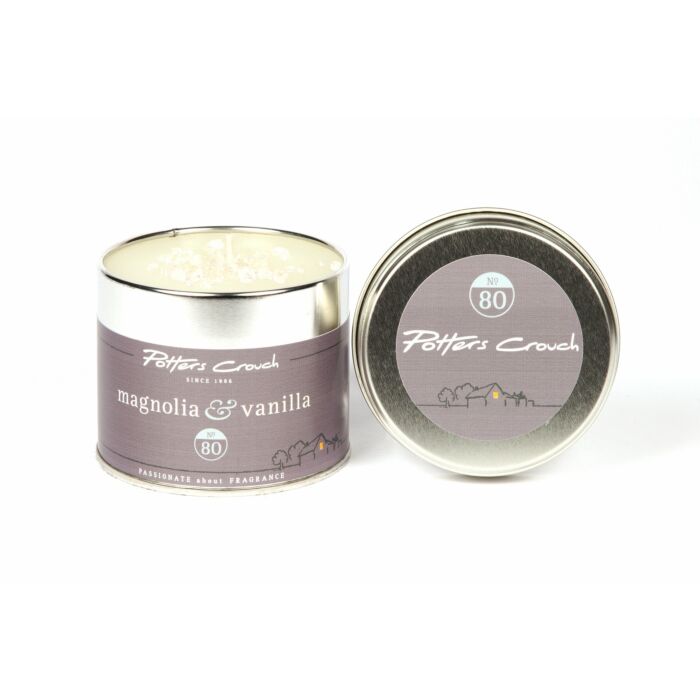 Potters Crouch - Candle Tin - Magnolia & Vanilla-1